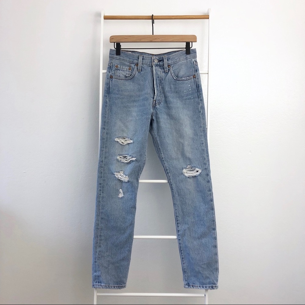 Levi’s Premium 501 Skinny Distressed Jeans